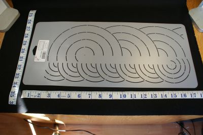 QUILTING STENCIL 1028 2in & 4in SCALLOP BORDERS
